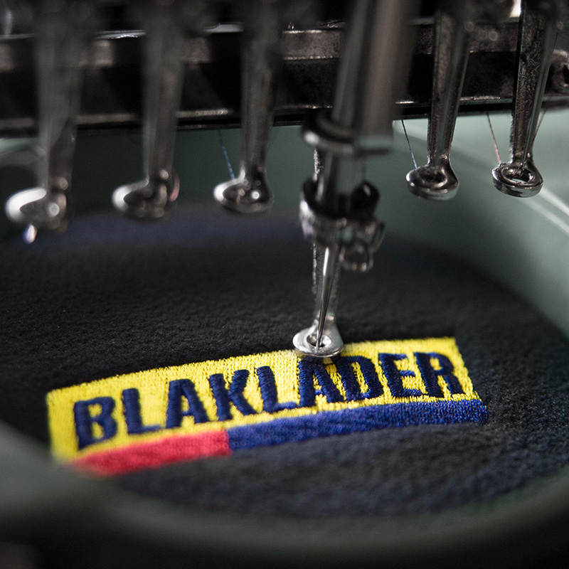 Brodering på arbeidstøy fra Blåkläder